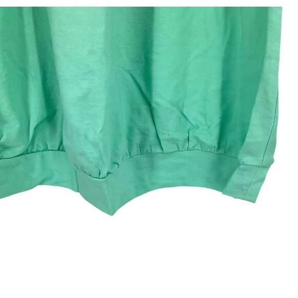 Lane Bryant French Terry Crewneck T-shirt Tee Mint Green Plus Size 22/24 NWT - Picture 3 of 7